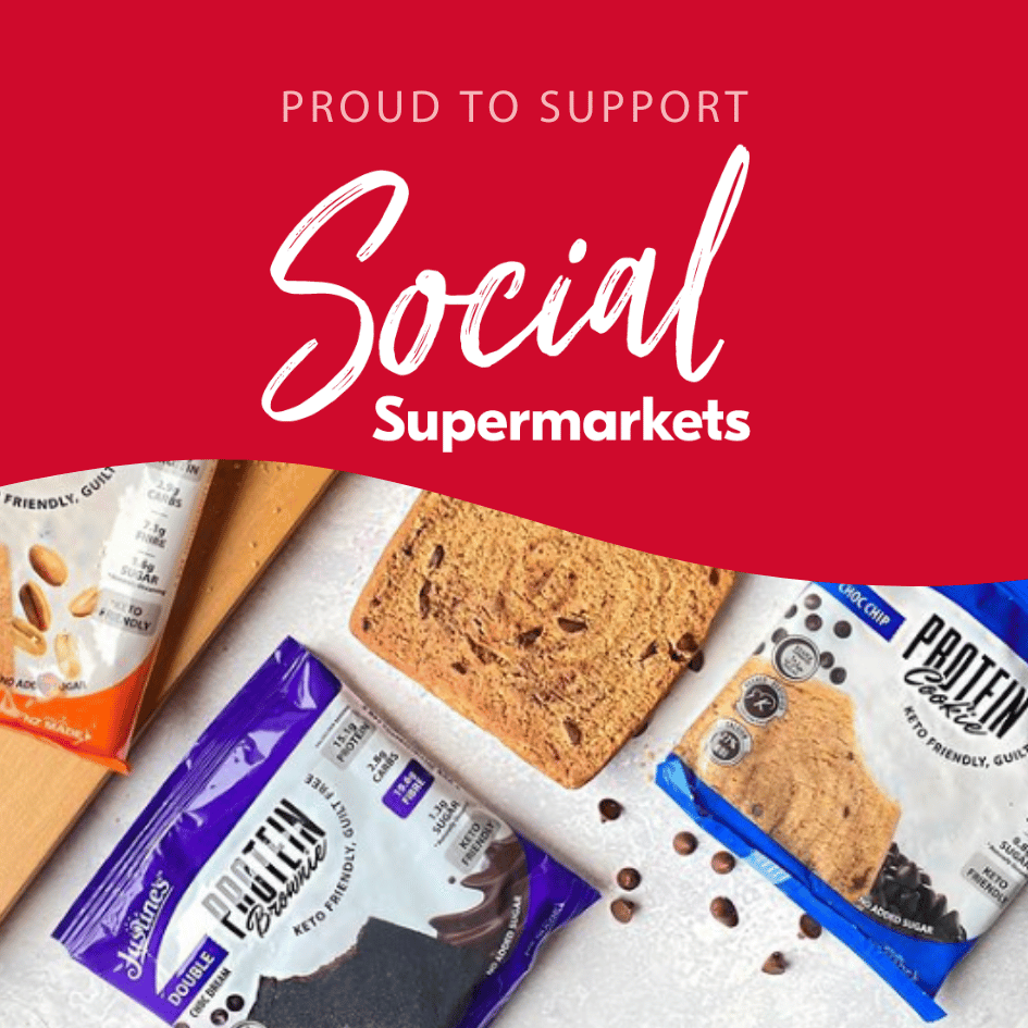 product to support social supermarkets blog banner with protein cookies 
