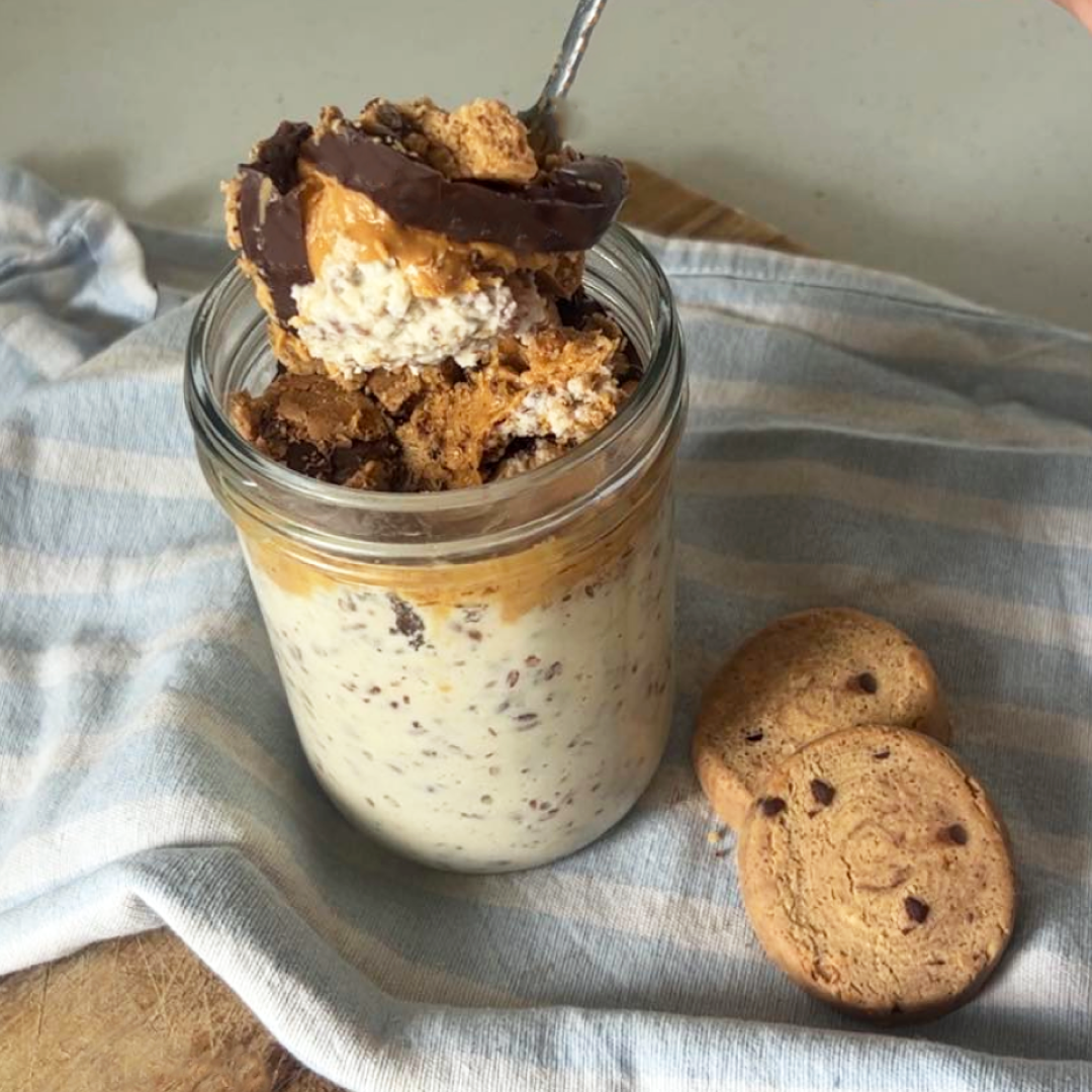 Keto Peanut Butter Choc Chip "Overnight Oats"
