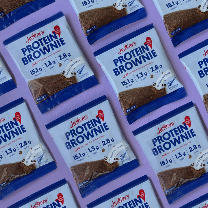 double choc dream keto protein brownie