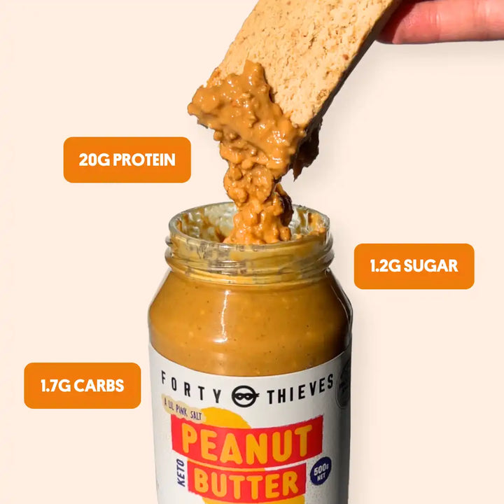 justine's peanut butter protein cookie bar 20g protein 1.2g sugar and 1.7g carbs