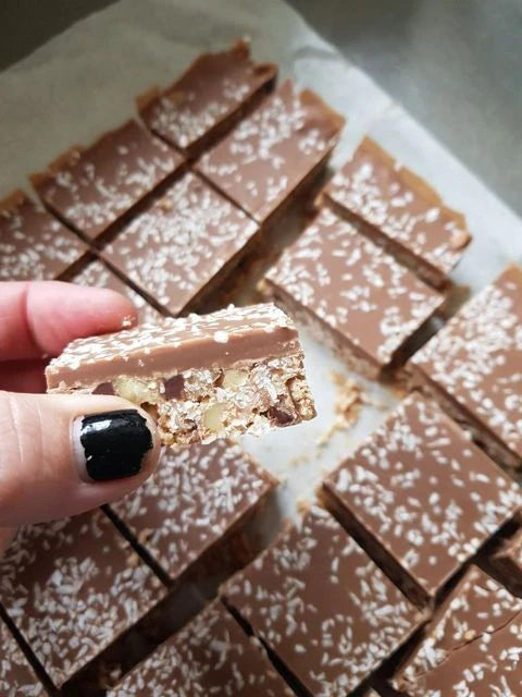 Keto Chocolate Biscuit Slice