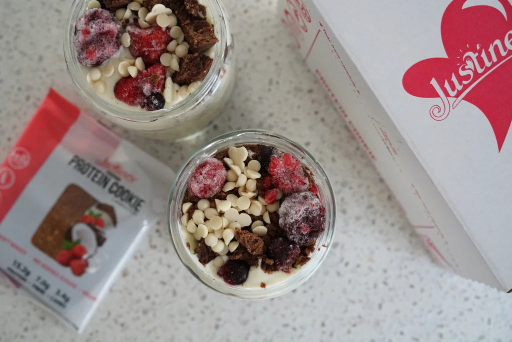 Mason Jar Lamington Protein Cookies Breakfast Cereal