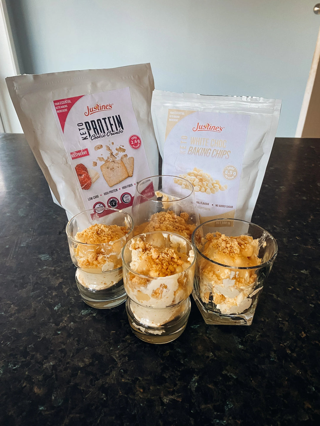 Keto White Choc & Cookie Crumbs Cheesecake Whip