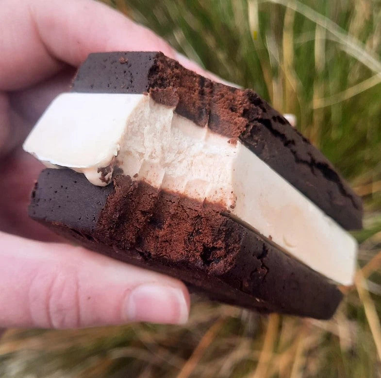 Keto Double Choc Dream Protein Brownie Ice Cream Sandwich By Sarah