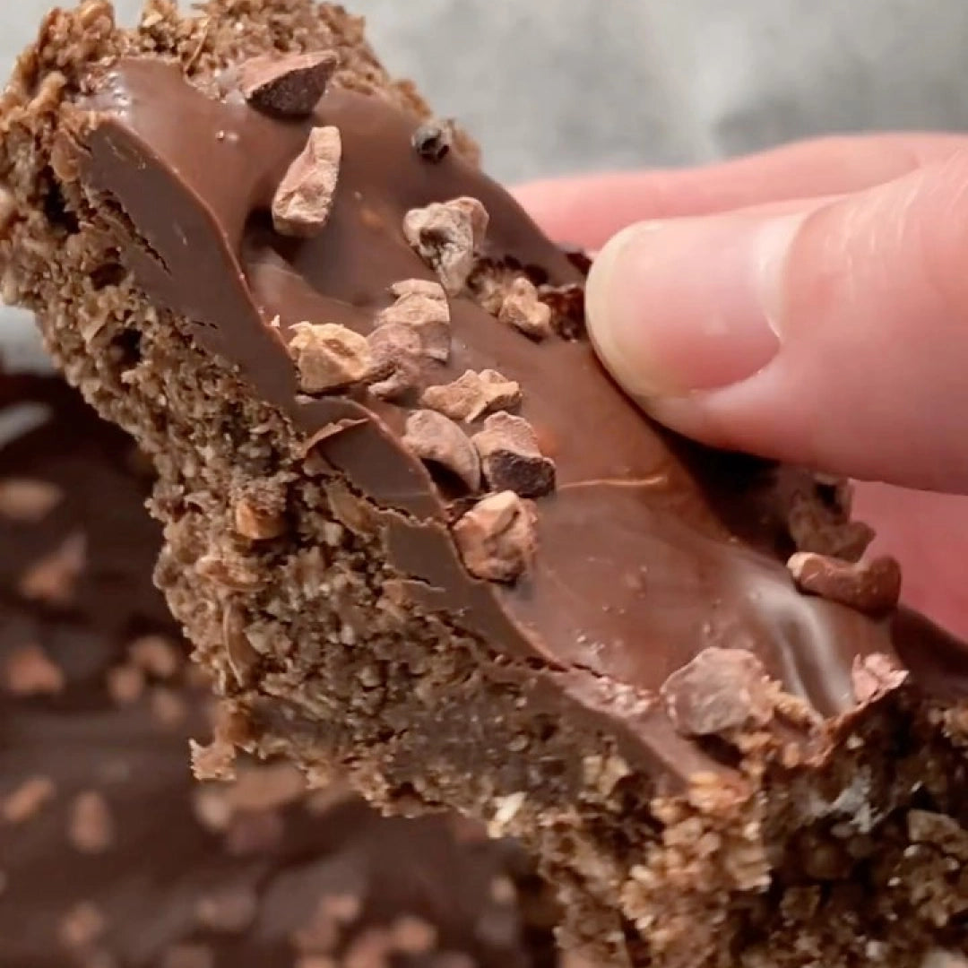 No Bake Keto Chocolate Coconut Slice