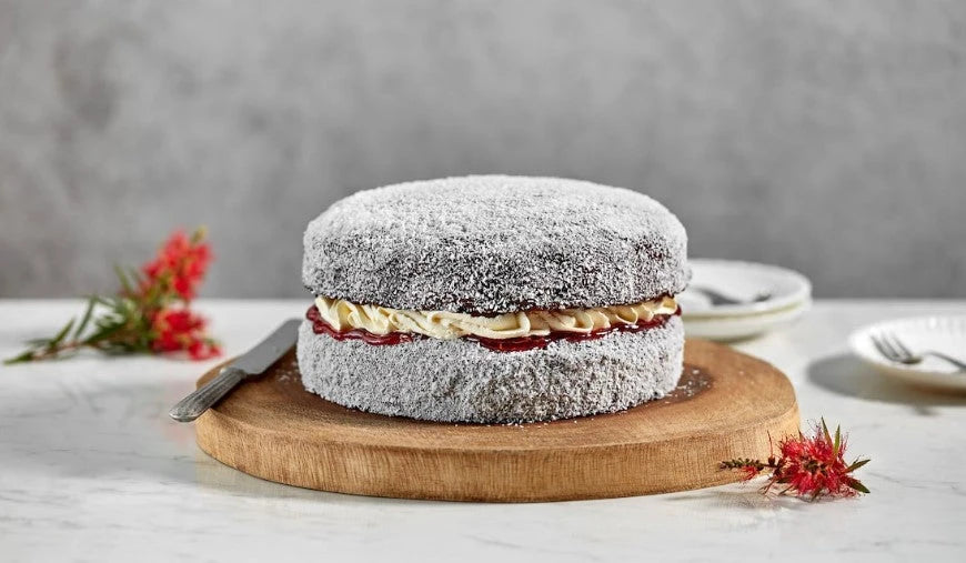 KETO LAMINGTON SPONGE CAKE