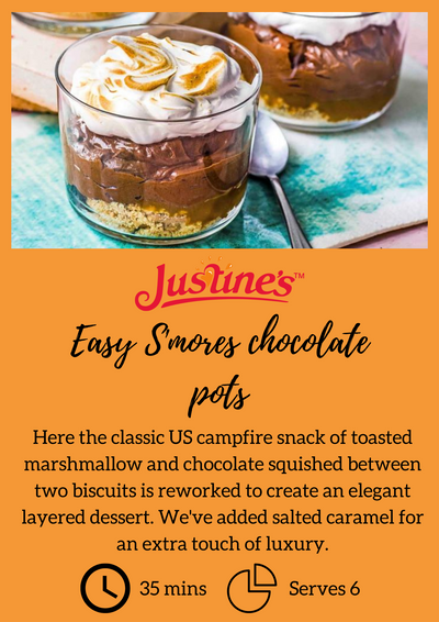 Justine's Easy S’mores Chocolate Pots