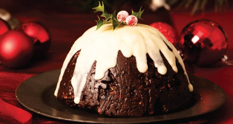 KETO CHOCOLATE FUDGE CHRISTMAS PUDDING