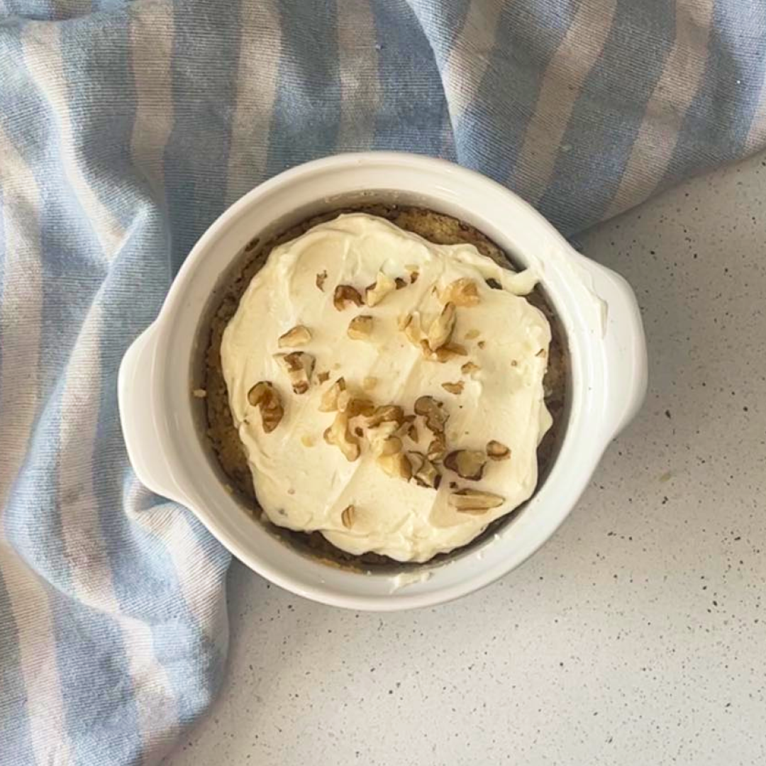 60 Second Keto Carrot Cake Baked Porridge For One