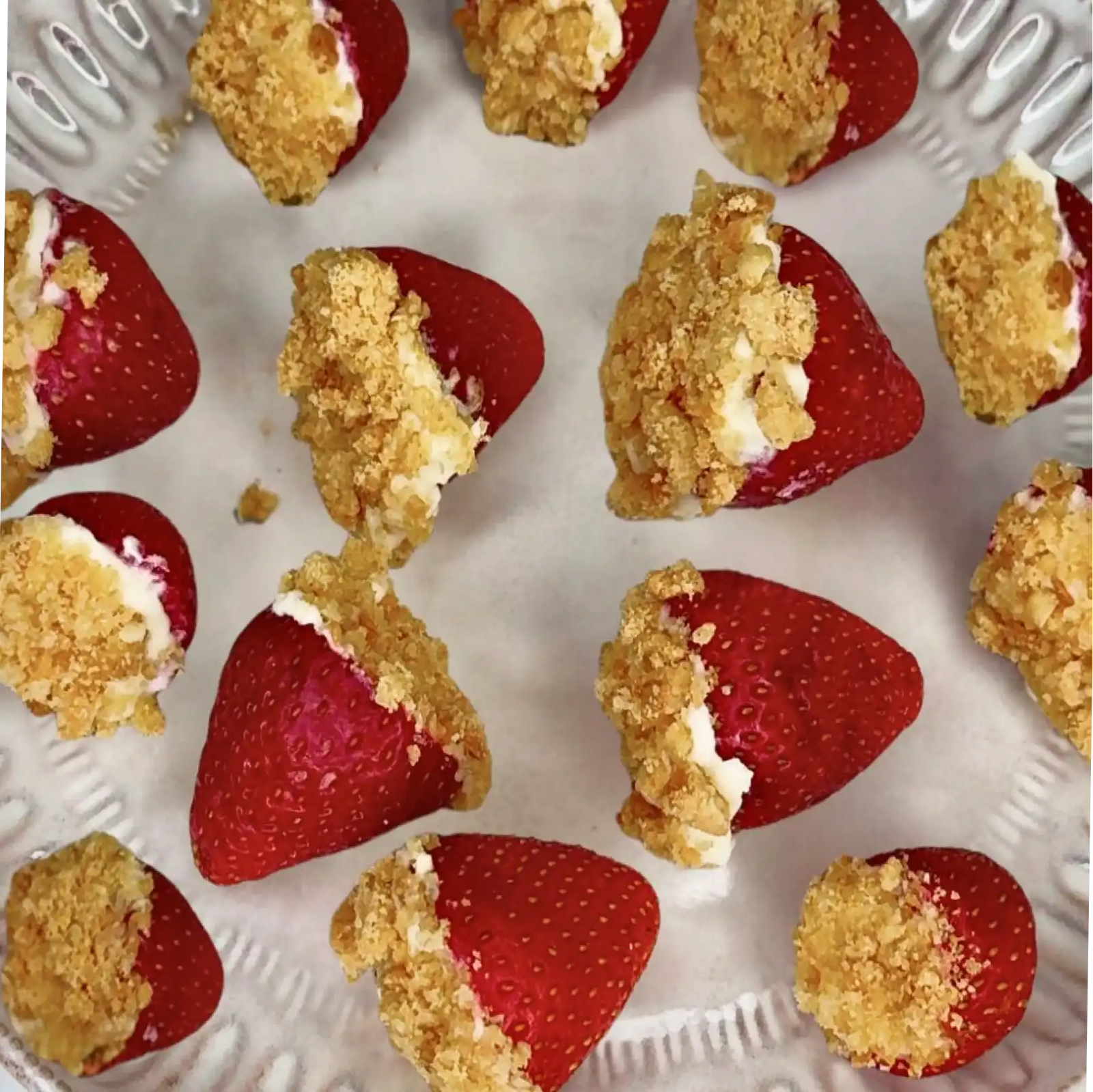 Keto Friendly Cheesecake Stuffed Strawberries