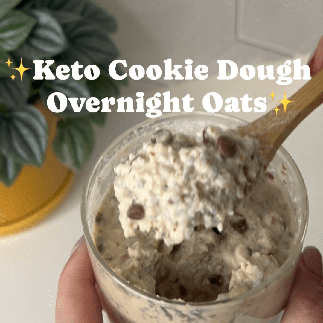 Keto Cookie Dough Overnight Oats Recipe