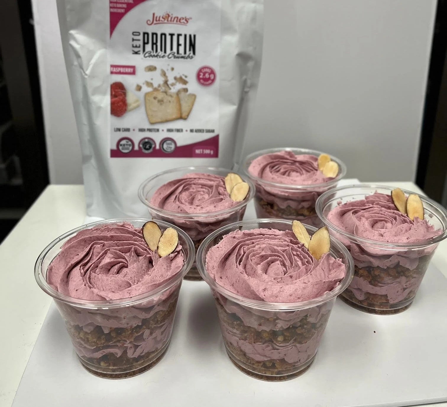 Keto Mixed Berry Mousse Cup