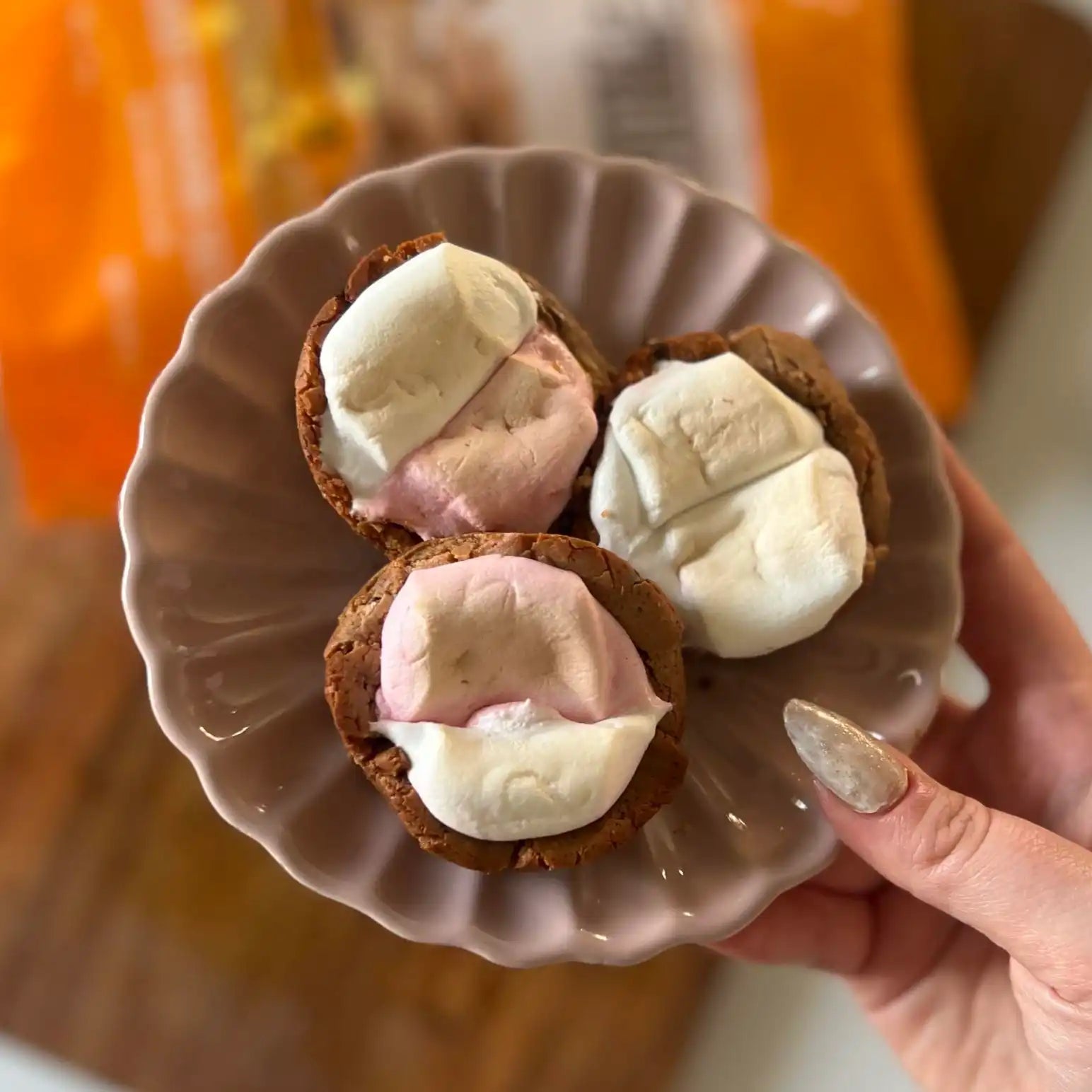 Peanut Butter Protein S'mores Cups