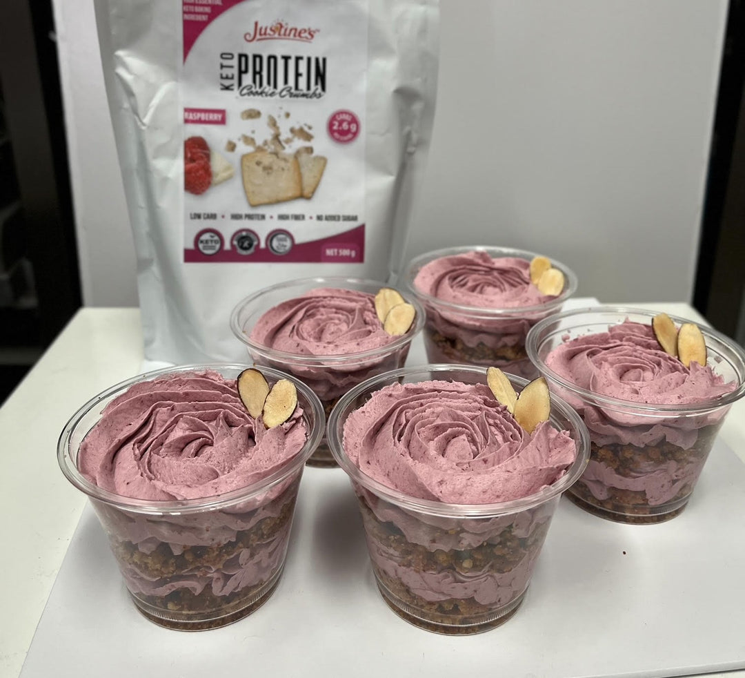 Keto Mixed Berry Mousse Cups