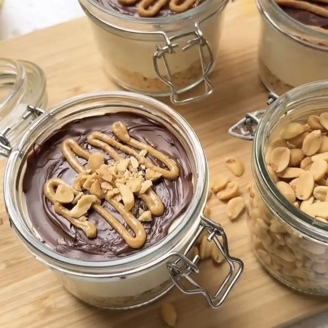 High Protein Peanut Butter Cheesecake Jar