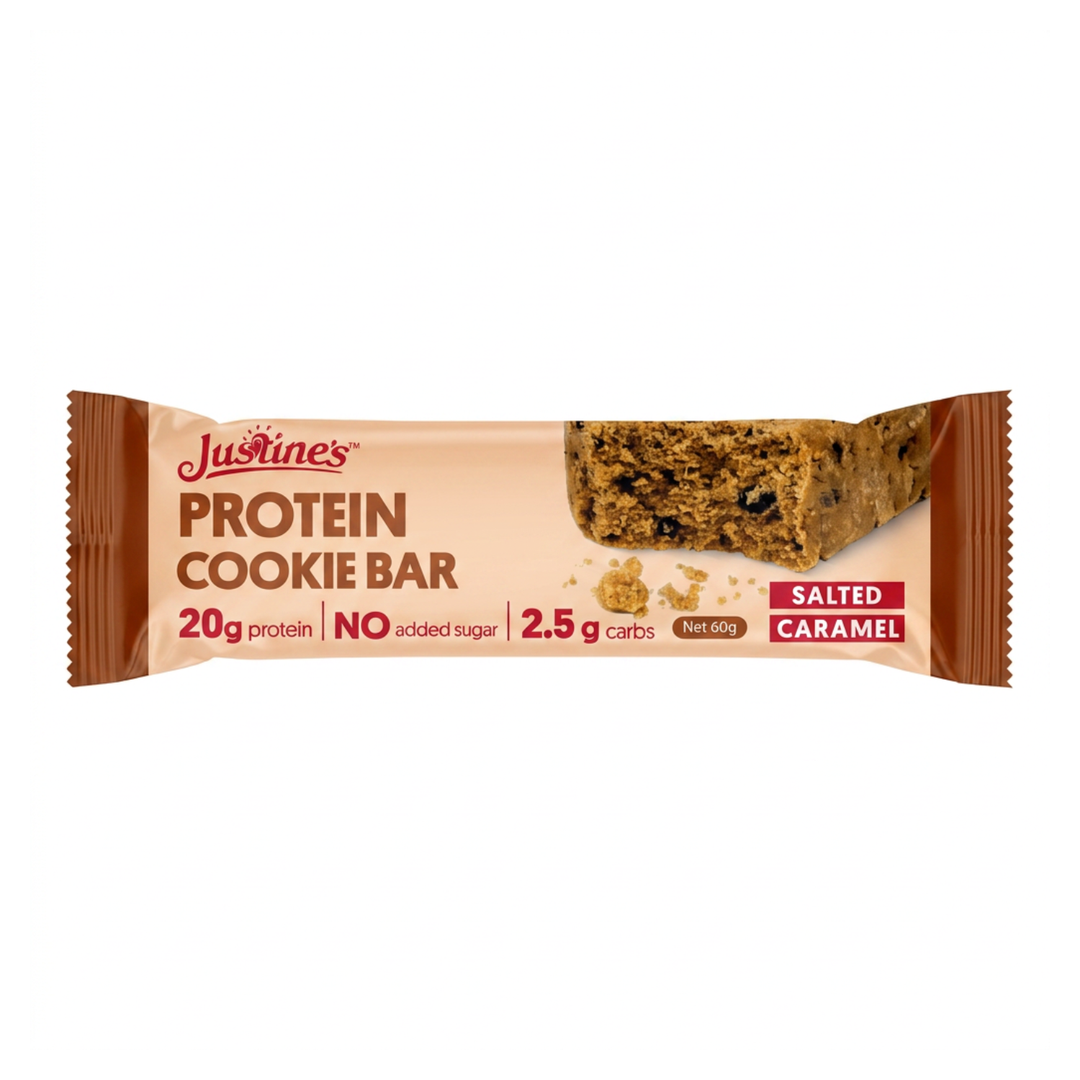 Justine's Protein Cookie Bar Salted Caramel 60g - Box of 12