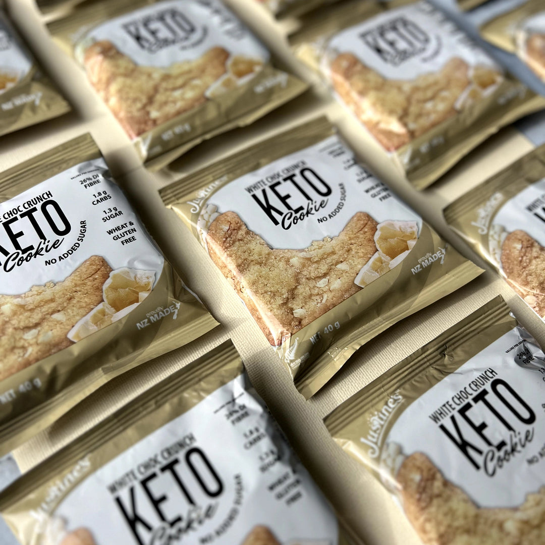 Justine's Keto White Choc Crunch Cookie 40g