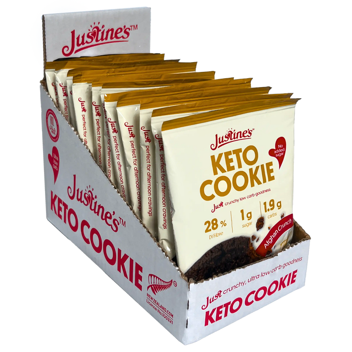 Justine's Keto Crunch Cookie Afghan 40g - Box of 12