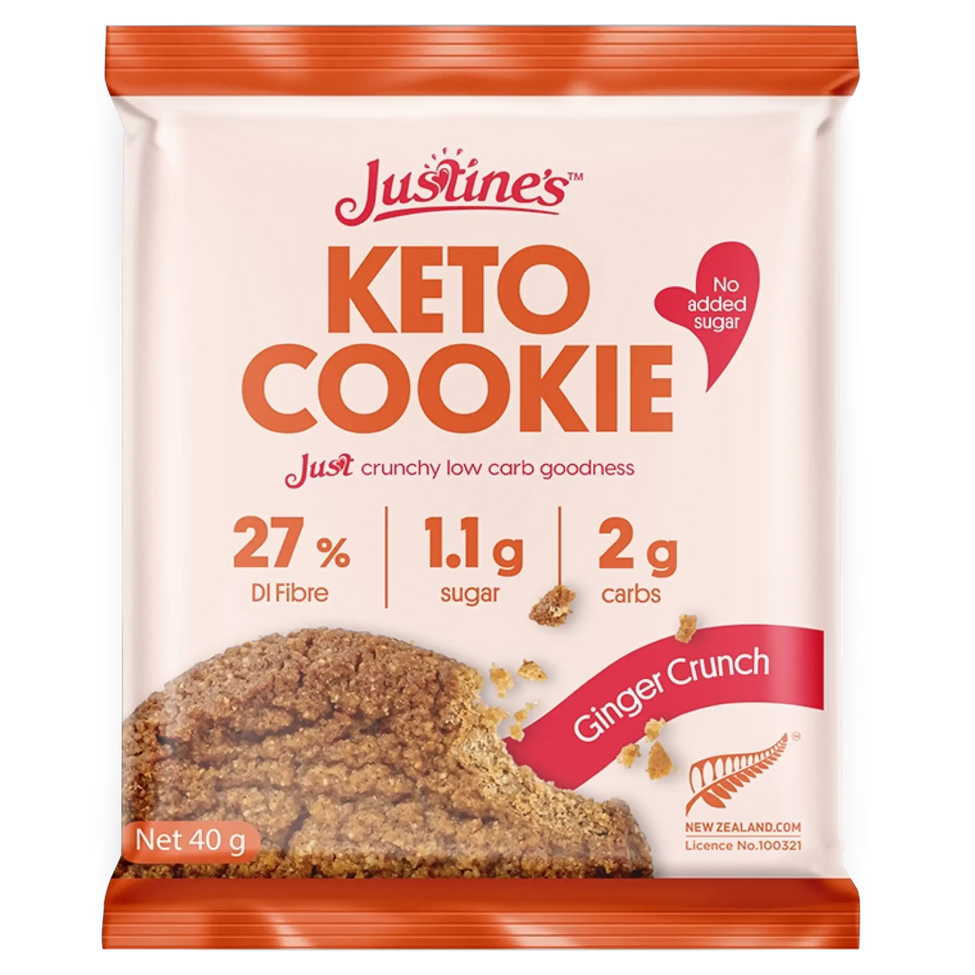 Justine's Keto Ginger Crunch Cookie 40g