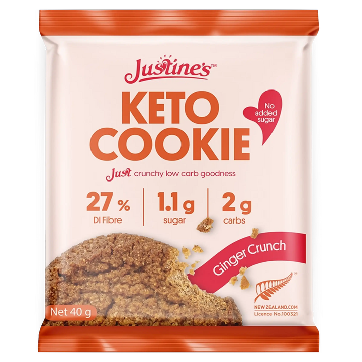 Justine's Keto Ginger Crunch Cookie 40g