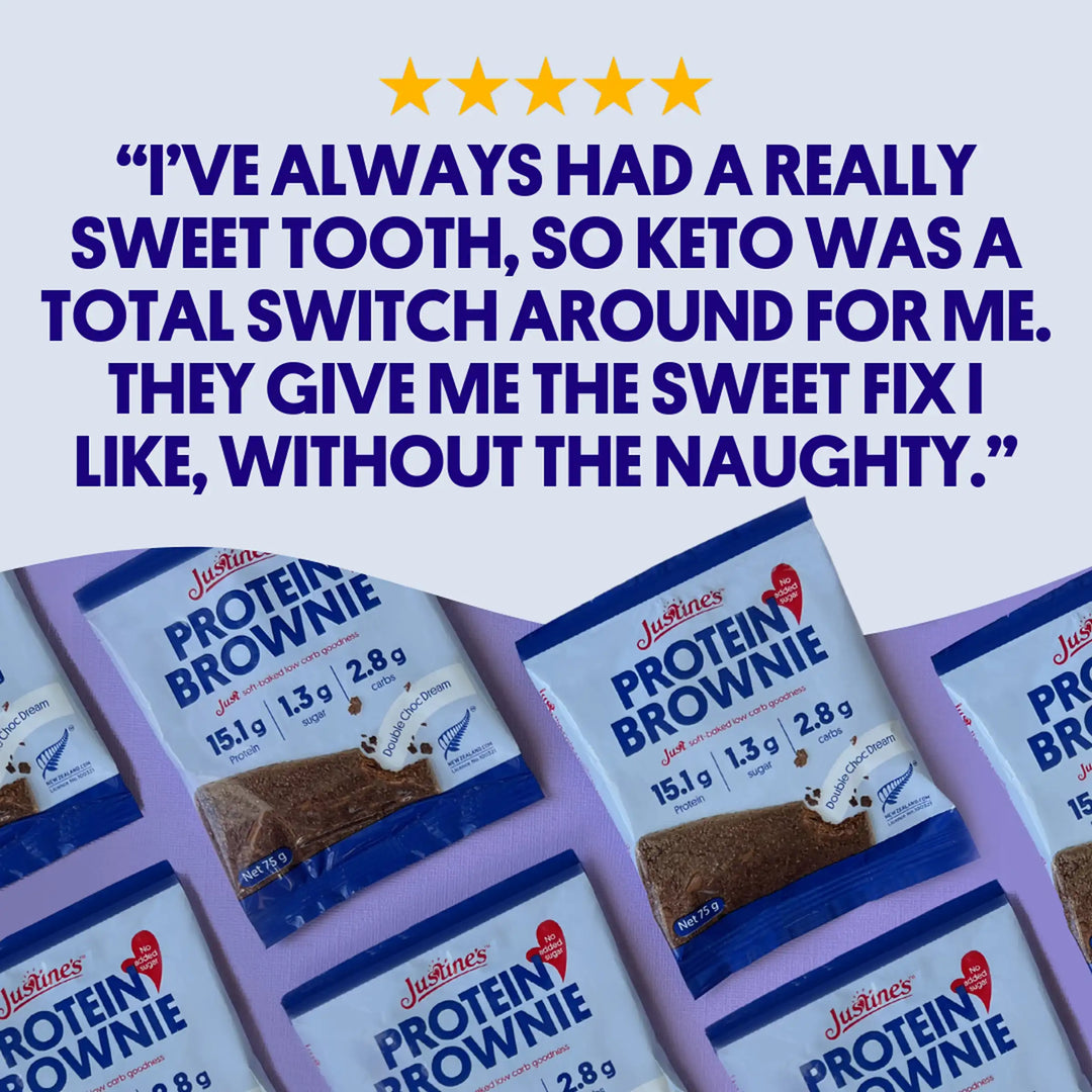Justine's Keto  Double Choc Dream Protein Brownie customer review