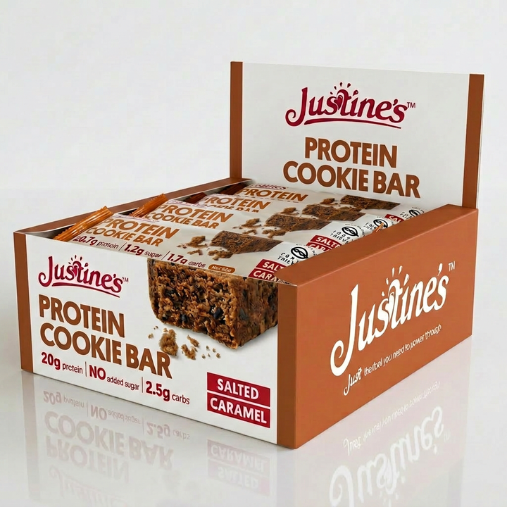 Justine's Protein Cookie Bar Salted Caramel 60g - Box of 12
