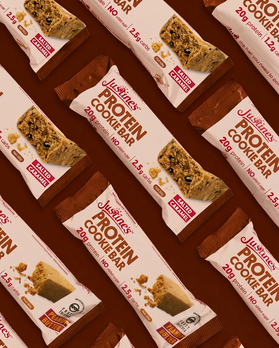 Justine's Protein Cookie Bar Salted Caramel 60g - Box of 12