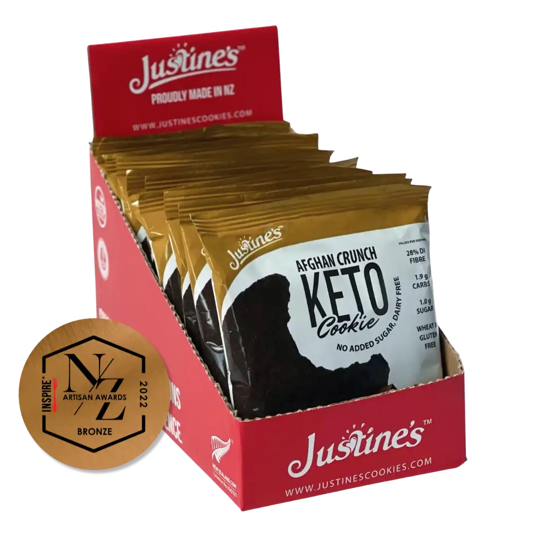 Justine's Keto Crunch Cookie Afghan 40g - Box of 12