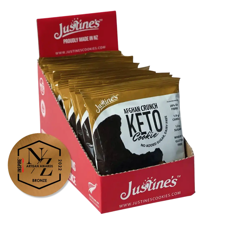 Justine's Keto Crunch Cookie Afghan 40g - Box of 12