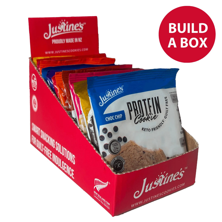 build your own box of justines keto protein cookies
