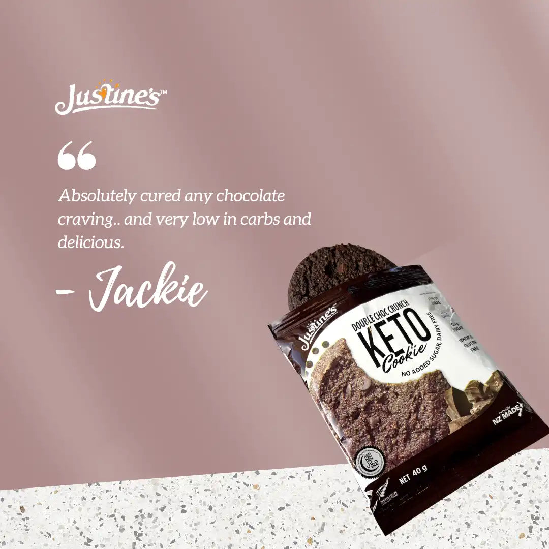 Justine's Keto Double Choc Crunch Cookie featured customer review