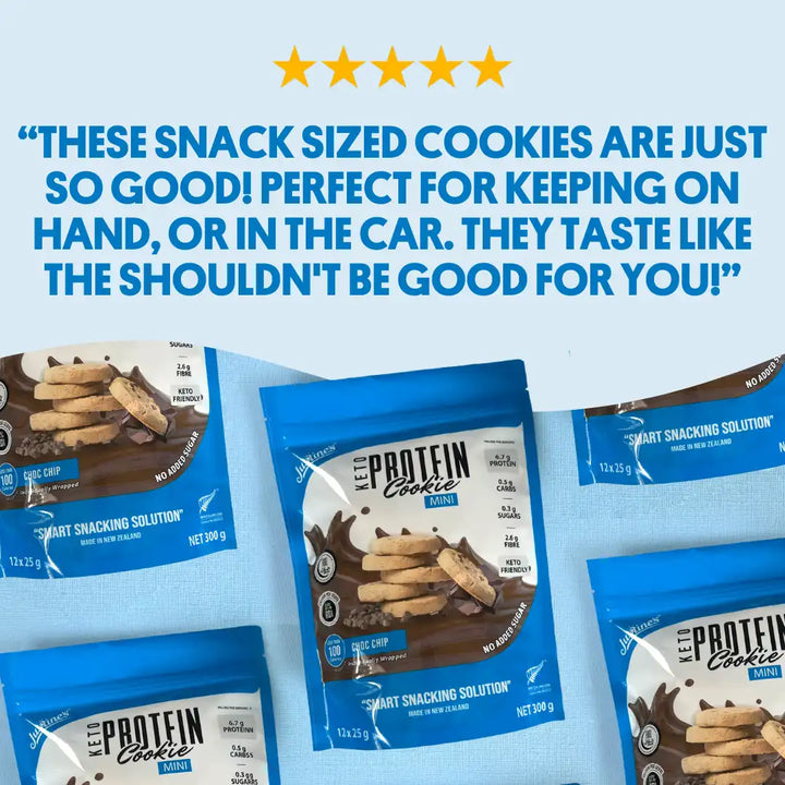 choc chip mini protein cookie 5 star review