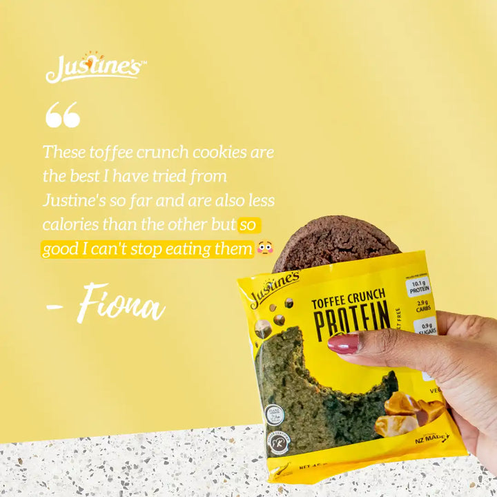 Justine's Keto Vegan  Toffee Crunch Protein Cookie  featured customer review