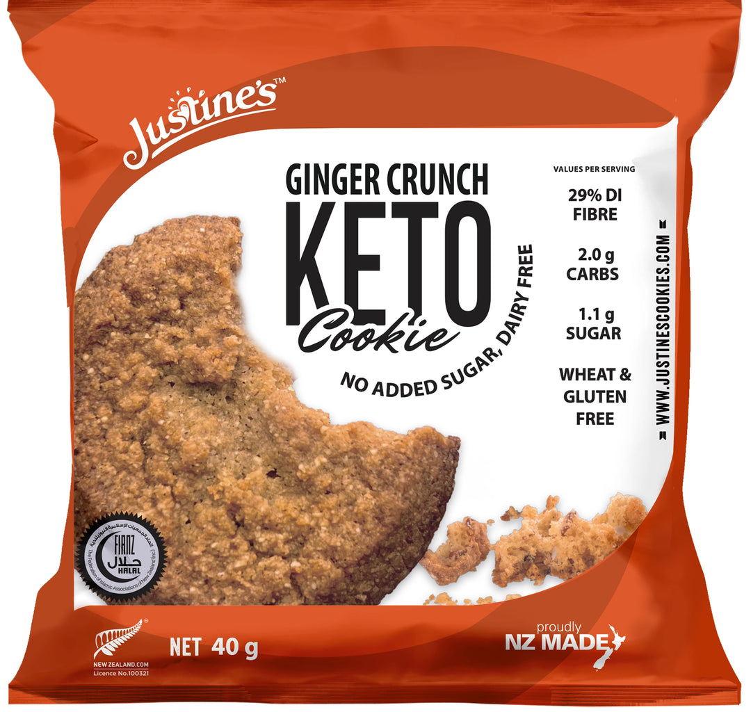 Justine's Keto Ginger Crunch Cookie 40g