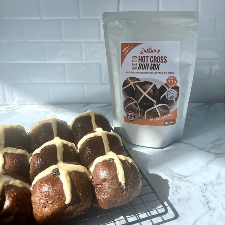 [SOLD OUT] Justine’s Keto Easy As Quick Hot Cross Buns Mix 323.5g