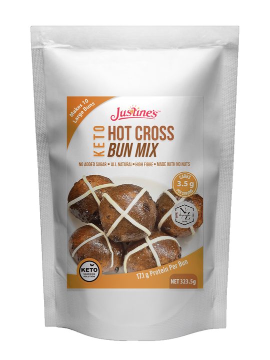 [SOLD OUT] Justine’s Keto Easy As Quick Hot Cross Buns Mix 323.5g ...