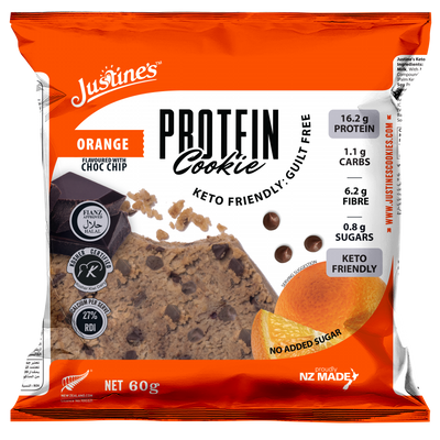 Justine's Keto Orange Dark Choc Chip Keto Protein Cookie