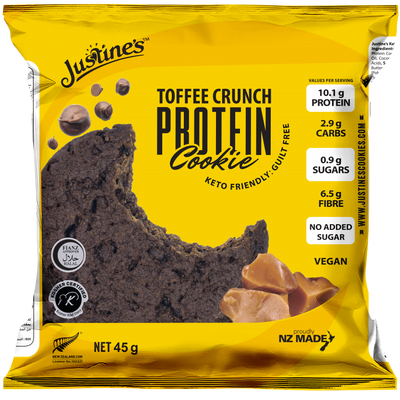 Justine's Keto Vegan Toffee Crunch Protein Cookie 